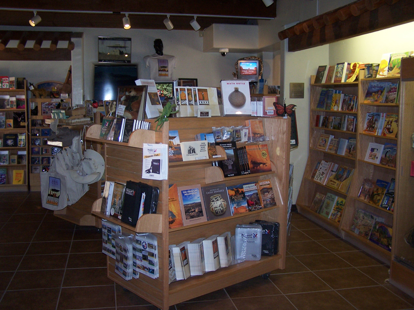 A quick peek at the park bookstore's contents.