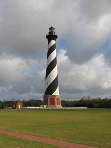 The Cape Hatteras Lighthouse, completed in 1870, is the tallest brick lighthouse in North America.