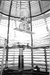 Inside the Bodie Island Fresnel lens