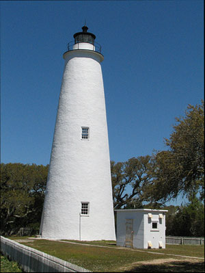 The Ocracoke Island Lighthouse was completed in 1823. The Ocracoke Island Lighthouse was completed in 1823.