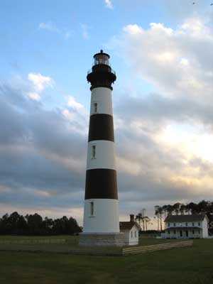 The Bodie Island Lighthouse was completed in 1872.