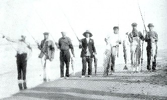 Surf fishing in 1935