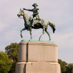 Equestrian statue of General Nathanael Greene, in Stanton Park