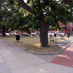 The Triangle at Massachusetts Ave, 2nd and D Streets, NE. One of the units of Capitol Hill Parks.