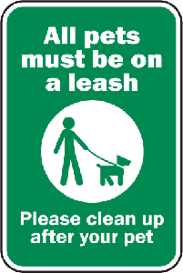 Pets Must Be On Leash
