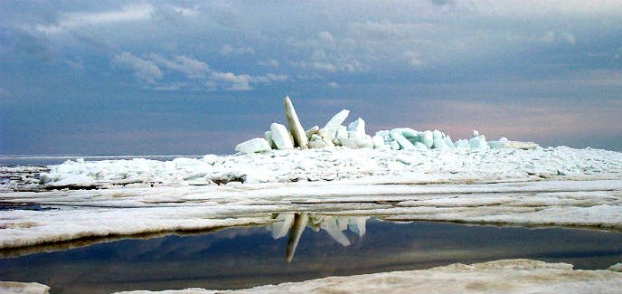 sea ice near Cape Krusenstern