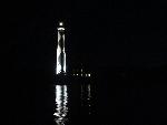 Cape Lookout Lighthouse reflected in water
