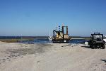 Dredging work at Long Point after Hurricane Irene
