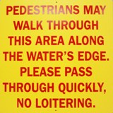 Pedestrian Travel Sign