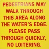 Pedestrian Travel Sign