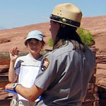 Taking the Junior Ranger pledge
