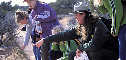 photo: Moab fifth graders on a field trip to the Island in the Sky