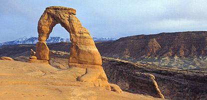 photo: Delicate Arch, perhaps one of the best-known examples of the Entrada Formation.