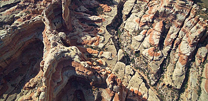 Aerial photo of the Needles District.