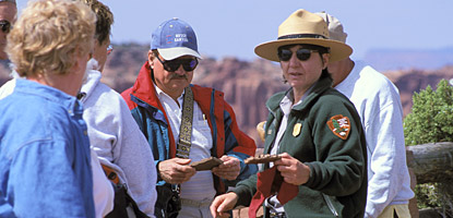 photo: Overlook talk at Grand View Point