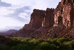 View of Fruita and Wingate Cliffs