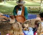 Pottery exhibit as part of a cultural hertiage demonstration.