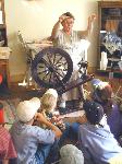 A cultural heritage demonstration at the Historic Gifford Homestead.