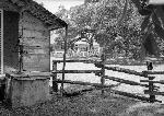A split rail fence outside of Oakland Store