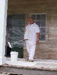 Limewashing Overseer's House