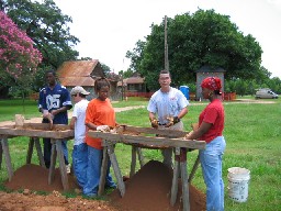 YCC students helping archaeologist