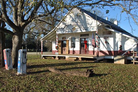 Winter shadows at Christmas time on Cane River Lake.