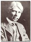 Carl Sandburg smoking a pipe