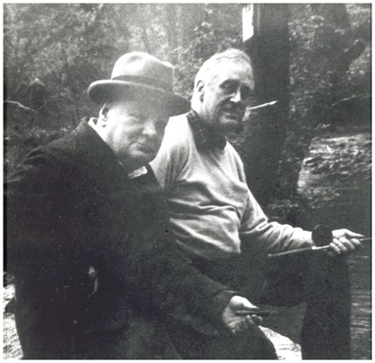 "The cigars created enough of a screen to protect both of them from mosquitoes. They would sit there and talk by the hour."