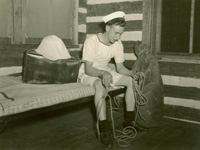 Sailor in a Catoctin cabin