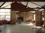 Interior Dining Hall with fireplace