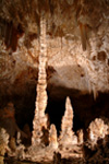Totem Pole in the Big Room of Carlsbad Cavern.