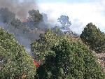 Burning in rough terrain