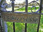 Bowman Cemetery front gate