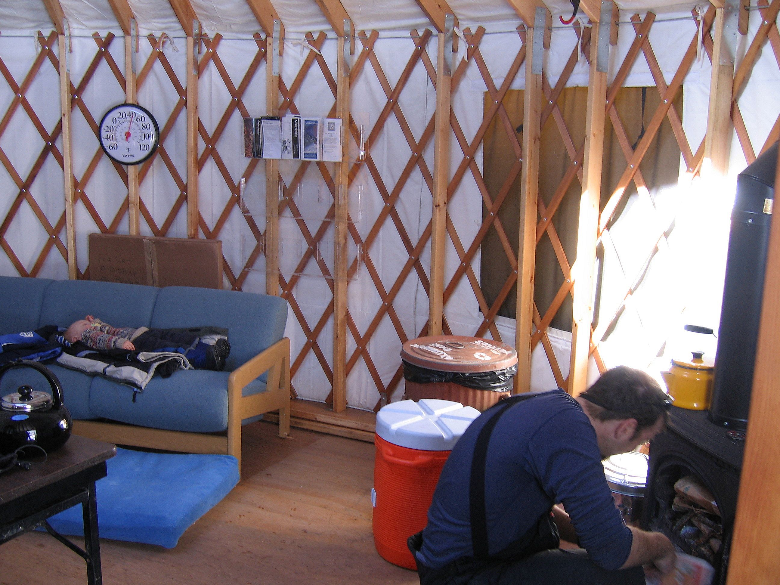 Inside The Yurt