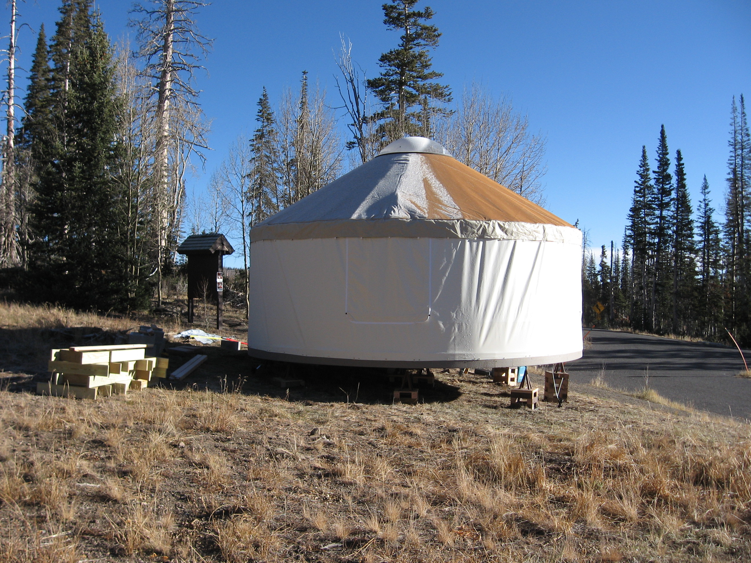 The assembled Yurt