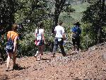 Group hiking