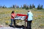 SUU Student & Brenda Orton unveil Wayside exhibit