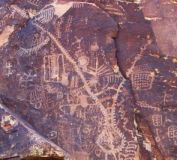 Zipper Petroglyph at Parowan Gap