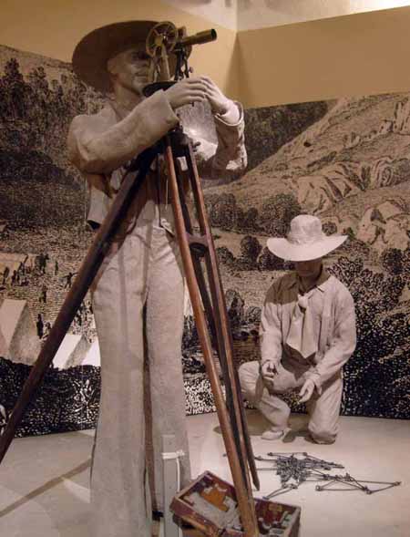 Land surveyors using the technology of the 1800s