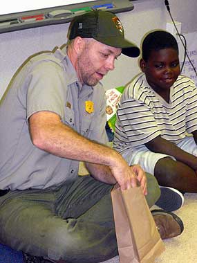 student with ranger