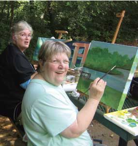 Artist at 2010 Paint Out