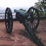 Cannon on display at Lookout Mountain