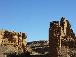 A photo of Hungo Pavi and cliff wall