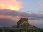 Fajada Butte at sunset