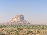 Fajada Butte on a hazy day