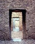 Photo of a series of doors in Pueblo Bonito