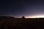 Photo of Fajada Butte at night