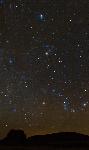 Photo of Fajada Butte with Orion in the sky