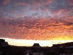 Photo of sunset over Fajada Butte