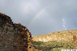 Photo of rainbow and lightning bolt